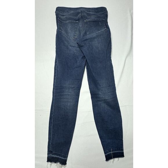 Spanx Women's Distressed Skinny Stretch Blue Jeggings - Size S - Picture 2 of 7